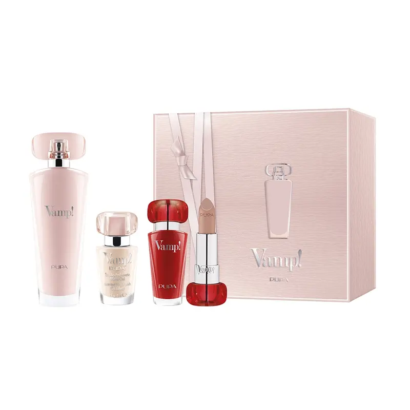 Pupa Kit Vamp! Eau de Parfum Pink + Vamp! Lipstick + Vamp! Smalto Set V2