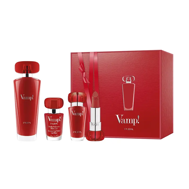 Pupa Kit Vamp! Eau de Parfum Red + Vamp! Lipstick + Vamp! Smalto Set V1