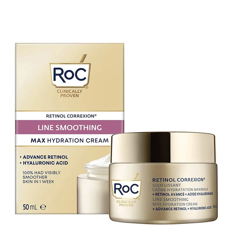 Roc Retinol Correxion Soin Lissant Crème Hydratation Maximale 50 ml
