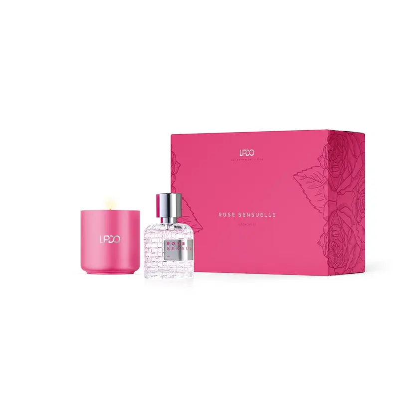 Rose Sensuelle Cofanetto regalo con candela profumata