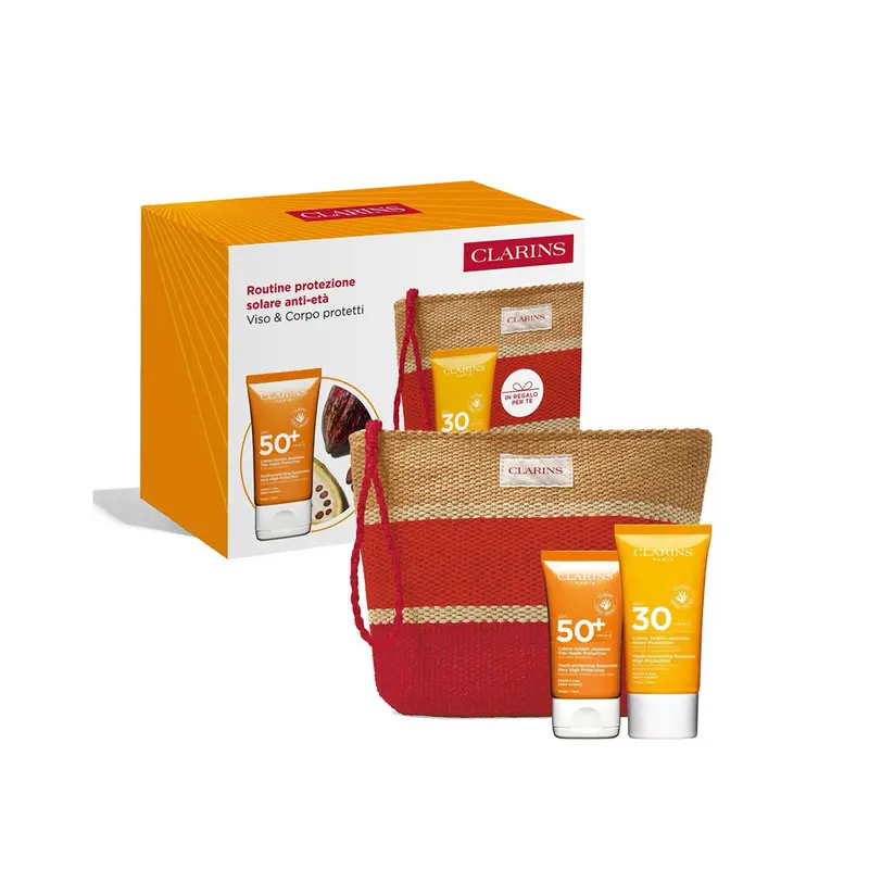 Routine protezione solare anti-età Kit Protezione Viso e Corpo Protetti