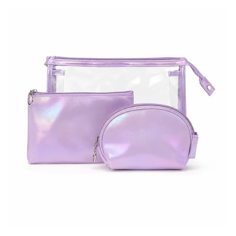 Set di Beauty Bag Effetto Olografico Perlato