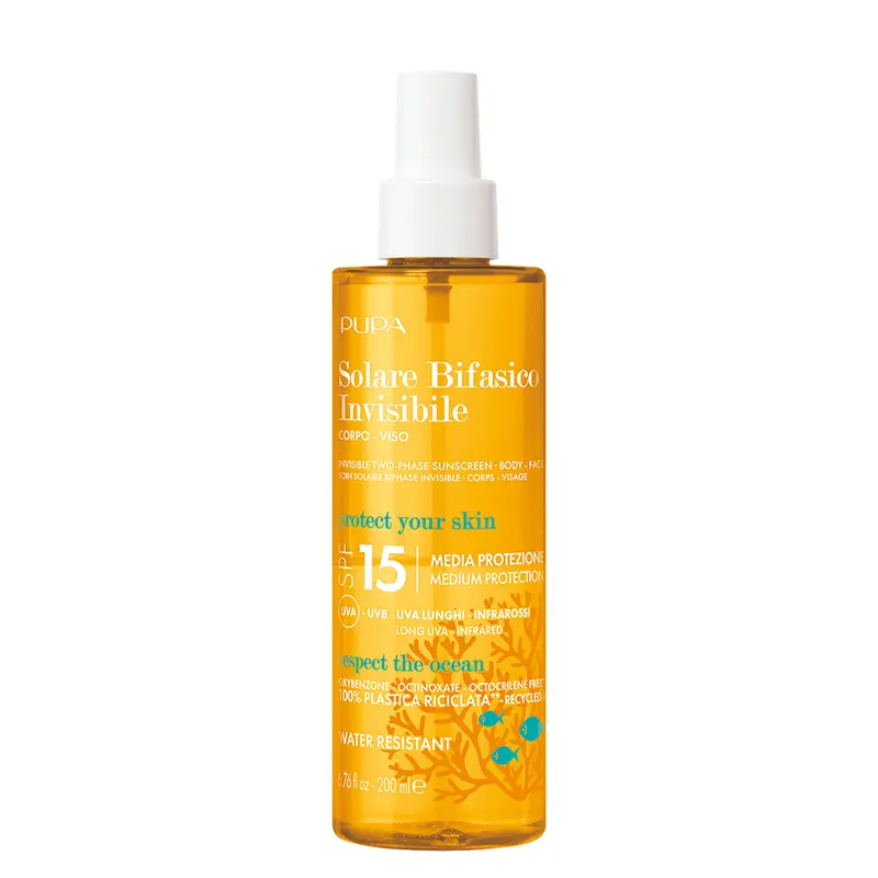 Solare Bifasico Invisibile Corpo e Viso SPF 15