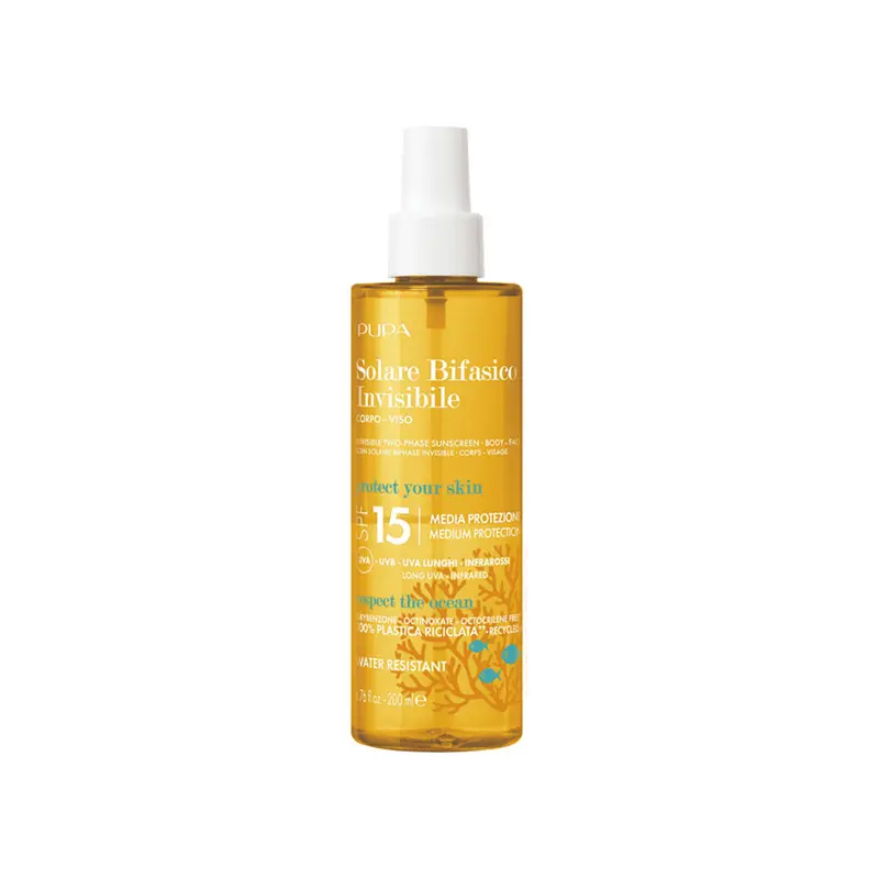 Solare bifasico Invisibile SPF15