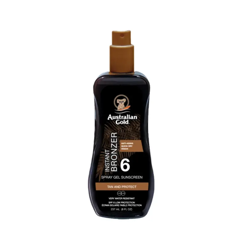 Spray Gel Sunscreen SPF6 con Instant Bronzer