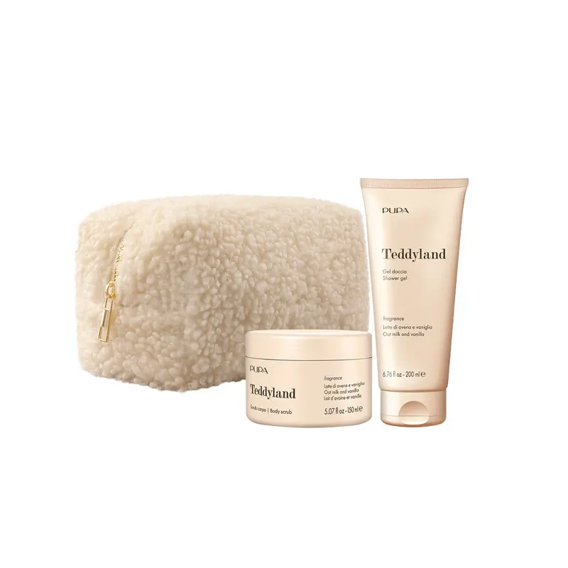 Teddyland Latte di Avena e Vaniglia Kit con Scrub Corpo