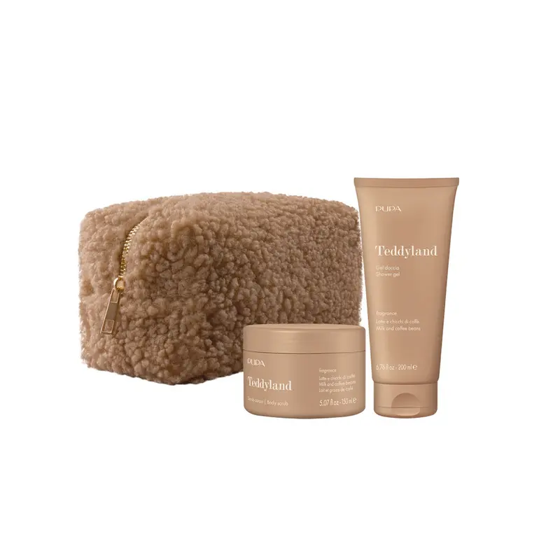 Teddyland Latte e chicchi di caffè Kit con Scrub Corpo