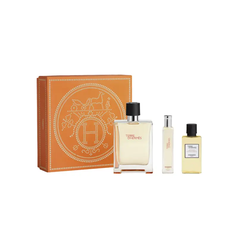 Terre d'Hermes Eau de toilette Cofanetto regalo con Docciashiuma e Travel Size