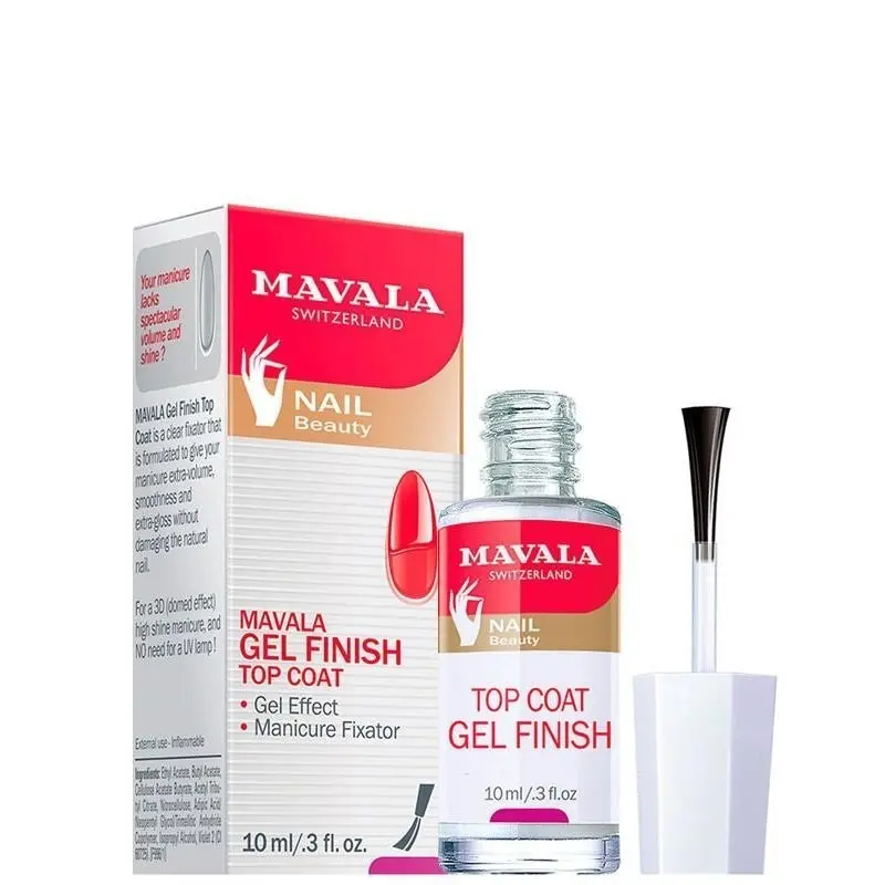 Top Coat Gel Finish Fissatore Efetto Gel