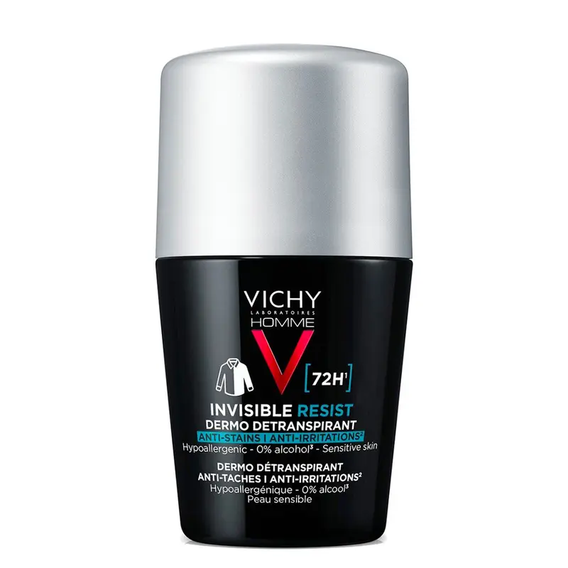 VICHY Homme Roll-On 72H Invisible 50 ml
