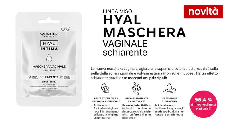 Wonder Company Hyal Maschera Intima Vaginale Schiarente