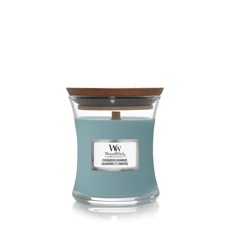 Woodwick Evergreen Cashmere Piccola en Cashmere