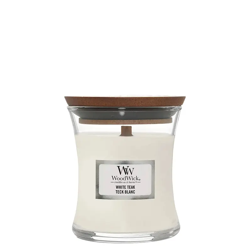 Woodwick White Teak Piccola eak