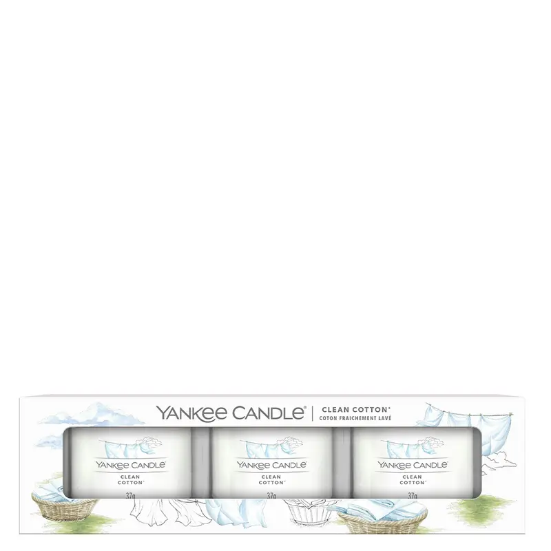 YANKEE CANDLE Clean Cotton 3 pz