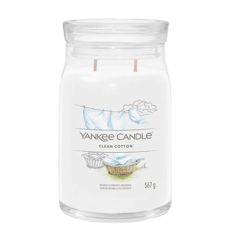Yankee Candle Clean Cotton Signature Grande Cotton Signature