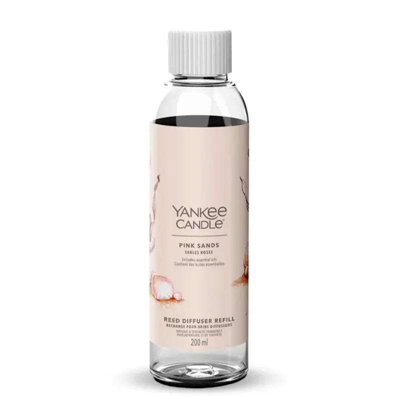 YANKEE CANDLE Signature Diffusore A Bastoncini Ricarica Pink Sands 200 ml