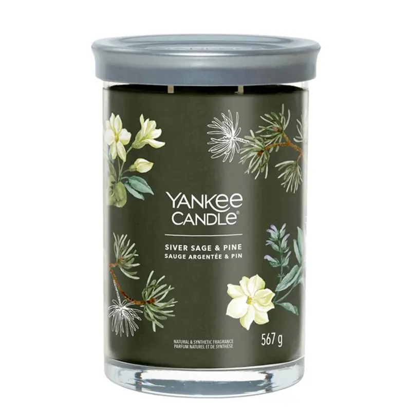 YANKEE CANDLE Signature Tumbler Silver Sage & Pine 567 g
