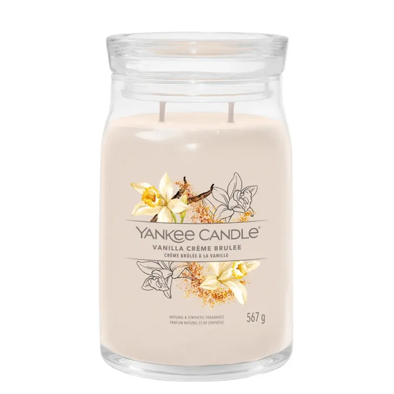 Yankee Candle Vanilla Crème Brulee Signature Grande a Crème Brulee Signature