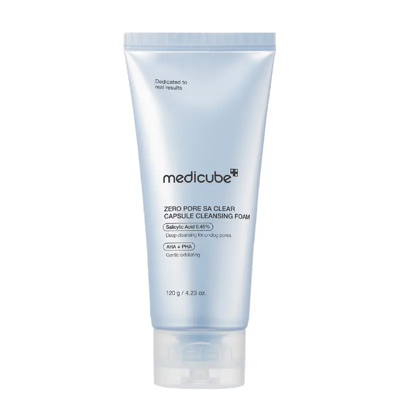 Zero Pore SA Clear Capsule Cleansing Foam Mousse Detergente Purificante con BHA e Microcapsule Esfolianti
